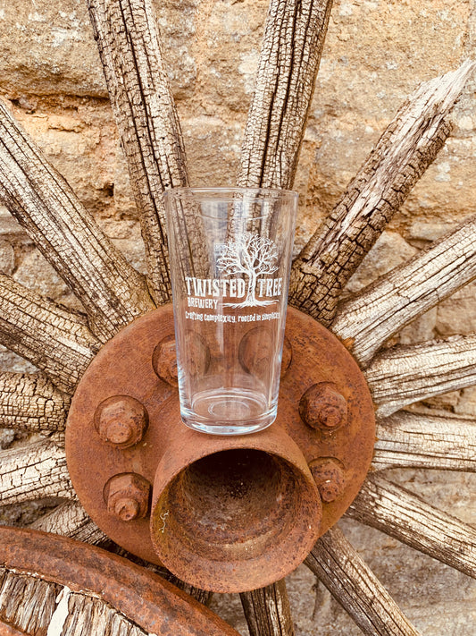 Twisted Tree Brewery Pint Glass